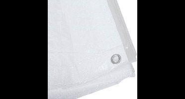 Benson afdekzeil - wit - 4 x 5 m - bevestiging ogen - grondzeil - dekzeil