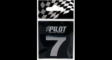 3D nummer chroom - *7*