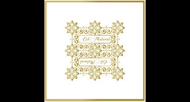 Eid Mubarak Servetten goud 33 x 33 cm 20 st.