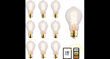 Lybardo - E27 LED Lamp - 10-pack - 3 staps Dimbaar - 5.5W - 1800K Extra Warmwit Licht