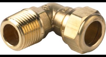 VSH Super Knel Messing knel knie x buitendraad 3/8 x12mm conisch