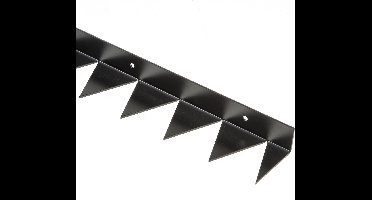 Anti-klimstrip - Zwart - Staal - Secu - SecuMax anti klimstrip zwart 1000x60mm 90graden