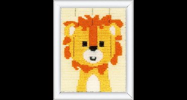 Vervaco - Spansteek kit - Guitige leeuw - PN-0199392 - Borduren - Borduurpakket - Borduurpakket kind