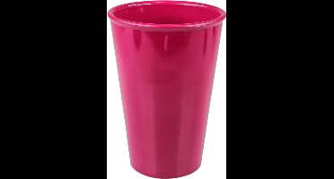 Ornamin - Beker - SAN - reusable - onbreekbaar - 400ml - braamrood - 10 stuks