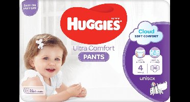 Huggies - Luierbroekjes - Ultra Comfort - Maat 4 - Small Pack - 36 stuks - 9/14 KG