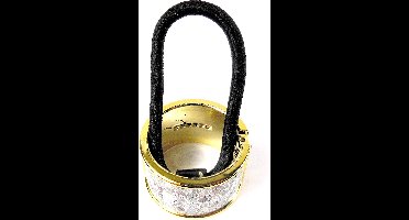 Staartklem glitter zilver puntjes