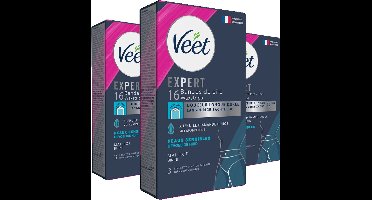 Veet - Expert - Koude Wasstrips - Bikini 16st - 3 Stuks - Voordeelverpakking