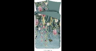 Pure dekbedovertrek bloemen en bladeren - 1 persoons 140x200/220 cm - Multi - Microvezel