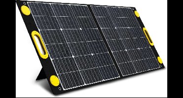 Heko Solar® Unfold 100 - Draagbaar Zonnepaneel - 100W - Opvouwbaar - IP65 - Werkt met Powerbank en Powerstation - USB-A en USB-C - Voor Camper - Noodpakket, Kamperen en Outdoor