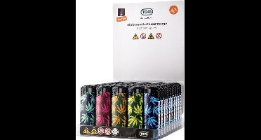 Jet flame aanstekers 50x - Turbo aansteker - Navulbaar - Verstelbaar vlam -50 stuks windproof lighters - TOM