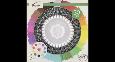 Nassau Fine Art - Professionele Acrylverf - Acrylverfset - Acrylic Paint Set - Verf - Verf Set - Verven -Schilderen - Kinderen - Hobby - Hoge Kwaliteit Verf - 30 Kleuren