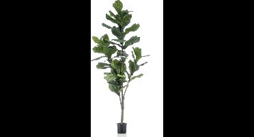 Emerald - Kunstboom Ficus Lyrata 150cm - Kunstplant voor binnen - Ficus kunstplant