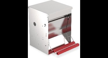 Automatische gegalvaniseerde voerbak (trapbak) 12kg