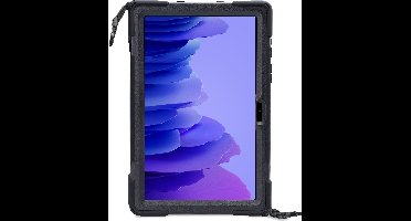 Xccess Tablethoes geschikt voor Samsung Galaxy Tab A7 (2020) Hardcase Backcover | Xccess Survivor All-round + Schouderband | Schokbestendig Galaxy Tab A7 (2020) Telefoonhoesje | Anti Shock Proof + Standaard - Zwart