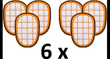 6 X stofzuigerfilter vervanging voor Philips FC5005, FC6802, Speedpro Max Aqua 8000, FC6802, XC8147, SPEEDPRO MAX 6000 FC, SPEEDPRO MAX 7000 XC, SPEEDPRO MAX 8000 XC
