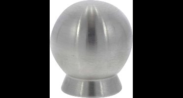 Starx Knop bolrond - achterplaat - diameter - 30mm - RVS