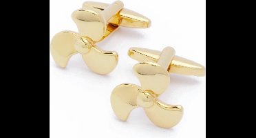 Manchetknopen - Boot Schroef Propeller Goud