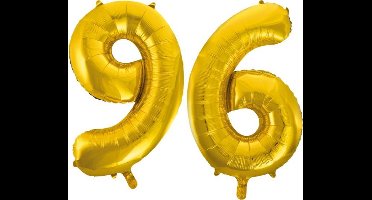 Folieballon nr. 96 Goud 86cm