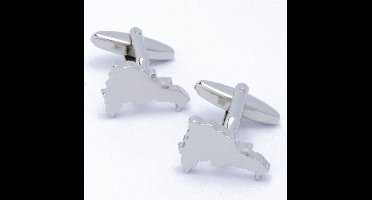 Manchetknopen - Dominicaanse Republiek Kaart Outline