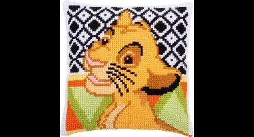 Vervaco - Kruissteekkussen kit - Disney Simba - PN-0183967 - Borduren - Borduurpakket - Borduurpakket volwassenen - Borduurpakket kind