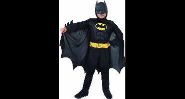 Dc Comics Verkleedpak Batman Jongens Zwart 6-delig Maat 128-140