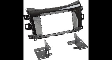 2-DIN Paneel geschikt voor Nissan Navara (NP300) 2016-2019 Kleur: Piano Zwart