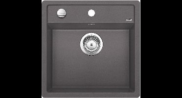 Spoelbak Blanco Dalago 5 vlakbouw donkergrijs 518849. Draaiknopbediening.