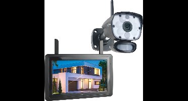 ELRO CZ60RIPS Draadloze 1080P HD Beveiligingscamera Set - Met 9 inch monitor en App