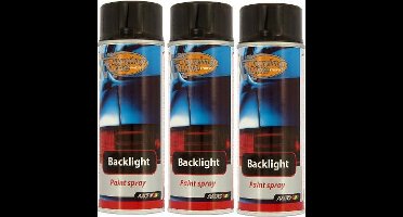 Motip Tuning-Line Achterlichtenspray - zwart - 400ml - 3 Stuks!