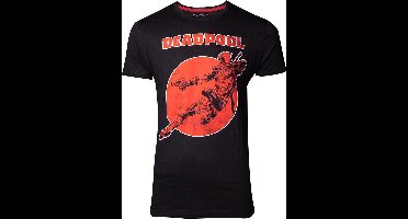 Marvel Deadpool Heren Tshirt -M- Vintage Zwart