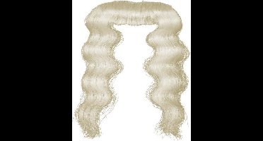 Witbaard Sintsnor Lang Kanekalonhaar Wit