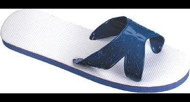 Beco Badslippers X-band Blauw/wit Maat 34/35