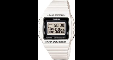 CASIO W-215-7A heren horloge 40 mm - Wit