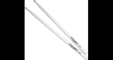 MUSIC STORE 5A Sticks, wit, Hornbeam, Wood Tip - Drumsticks