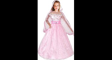 Barbie Verkleedjurk Meisjes Polyester Rood Mt 8-10 Jaar