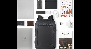 bugatti Rugzak met laptopvak Sera Backpack Black Zwart