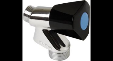 VSH Beluchterkraan wasmachinekraan verchroomd 1/2 met knop zonder wartel Moyen