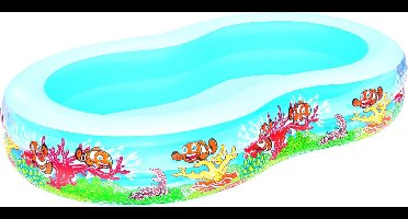 Bestway Opblaasbaar Zwembad 2 Rings - 262x157x46 cm