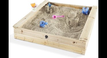 Houten vierkante zandbak - Plum (7092061)