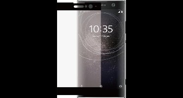 MH by Azuri screen protector Tempered Glass flatt -  zwart frame- voor Sony XA2