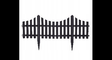 Koopman - Tuinpalisade - Plastic Rand - Zwart - 32x60cm