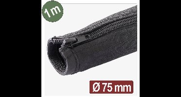 Quadrios 25CA765 25CA765 Gevlochten slang Zwart Polyester 1 m 75 mm (max) 1 m