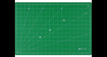 ReStyle Snijmat A3 zelfhelend 33x48cmx1,6mm dubbelzijdig cm / inch groen