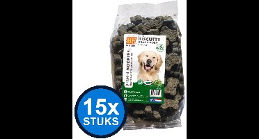 15x Biofood - 3in1 koekjes kruiden 500gr - Hondenvoer Snacks - 500 g