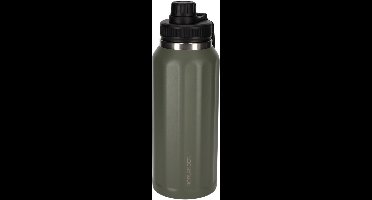 Norländer Thermofles Hamar 900 Ml 2.0 - Rvs Drinkfles Dubbelwandig met Draaghengsel - Groen