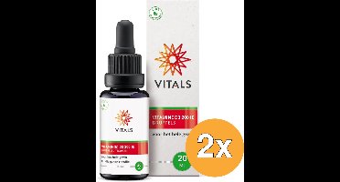 2x Vitals Vitamine D3 druppels (20 ml)