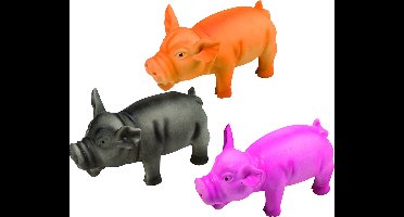 Flamingo Latex Zwijn Assorti 17 cm