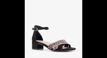 Marco Tozzi dames sandalen met hak zwart panter - Maat 40