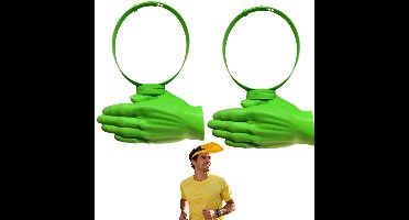 2 stuks grappige handsfree handzonneklep – Directe zonbescherming, grappige handvormige zonneklep voor strand, vissen en wandelen