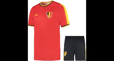 Belgie Voetbaltenue Thuis WK 2026 - Voetbal Tenue Kinderen - Shirt en Broekje - Jongens en Meisjes - Volwassenen - Heren en Dames - Maat 116
